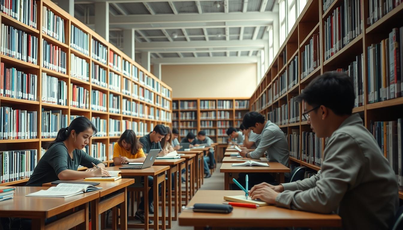 Student developing practical and academic skills